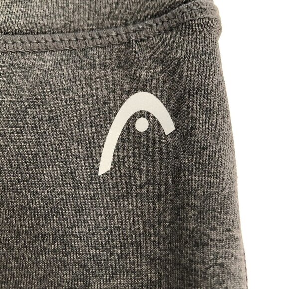 HEAD Athletic Activewear Hi Rise Leggings w Mesh Panels Gray + Black Size M - Picture 9 of 12